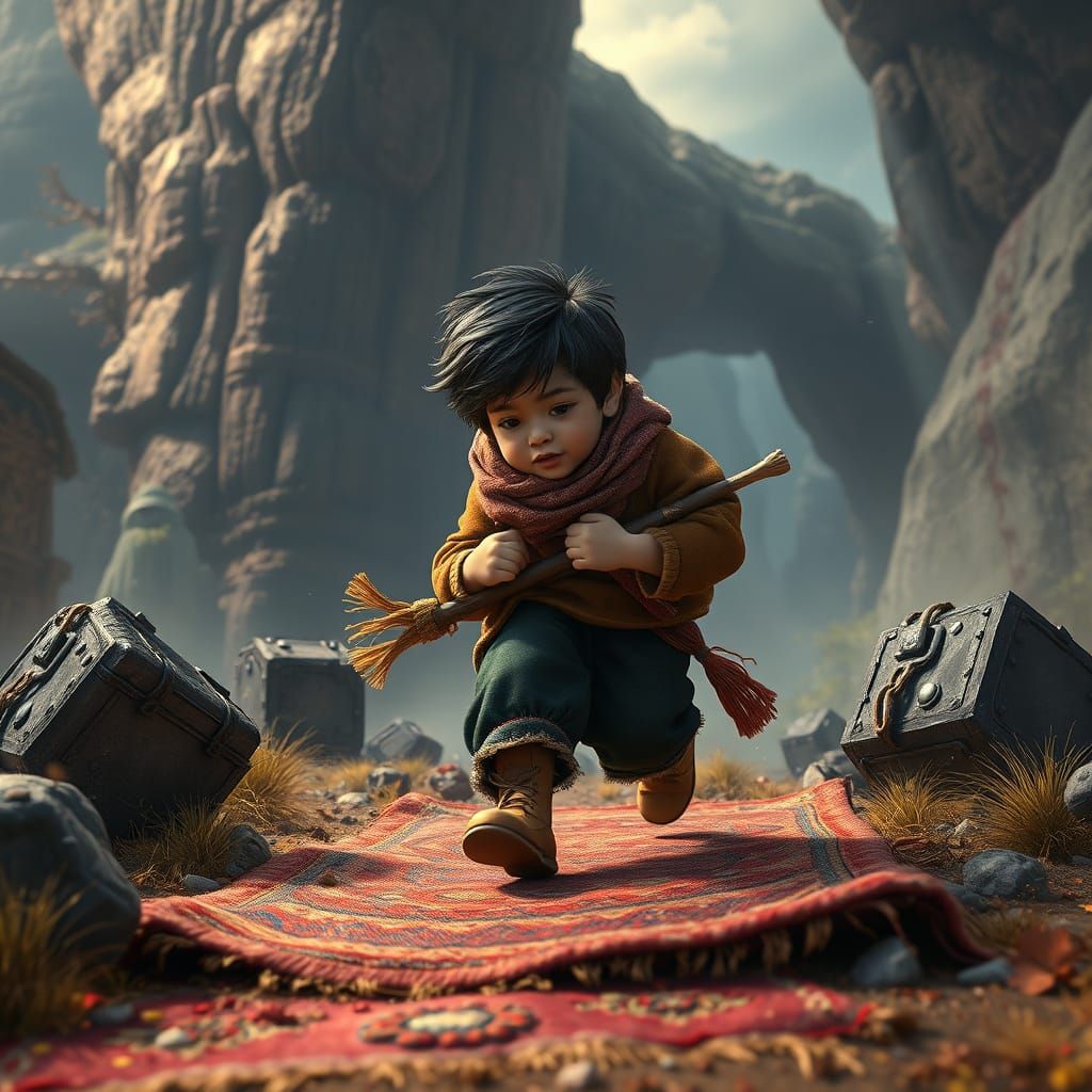 Magical Carpet Ride in a Fantastical Realm