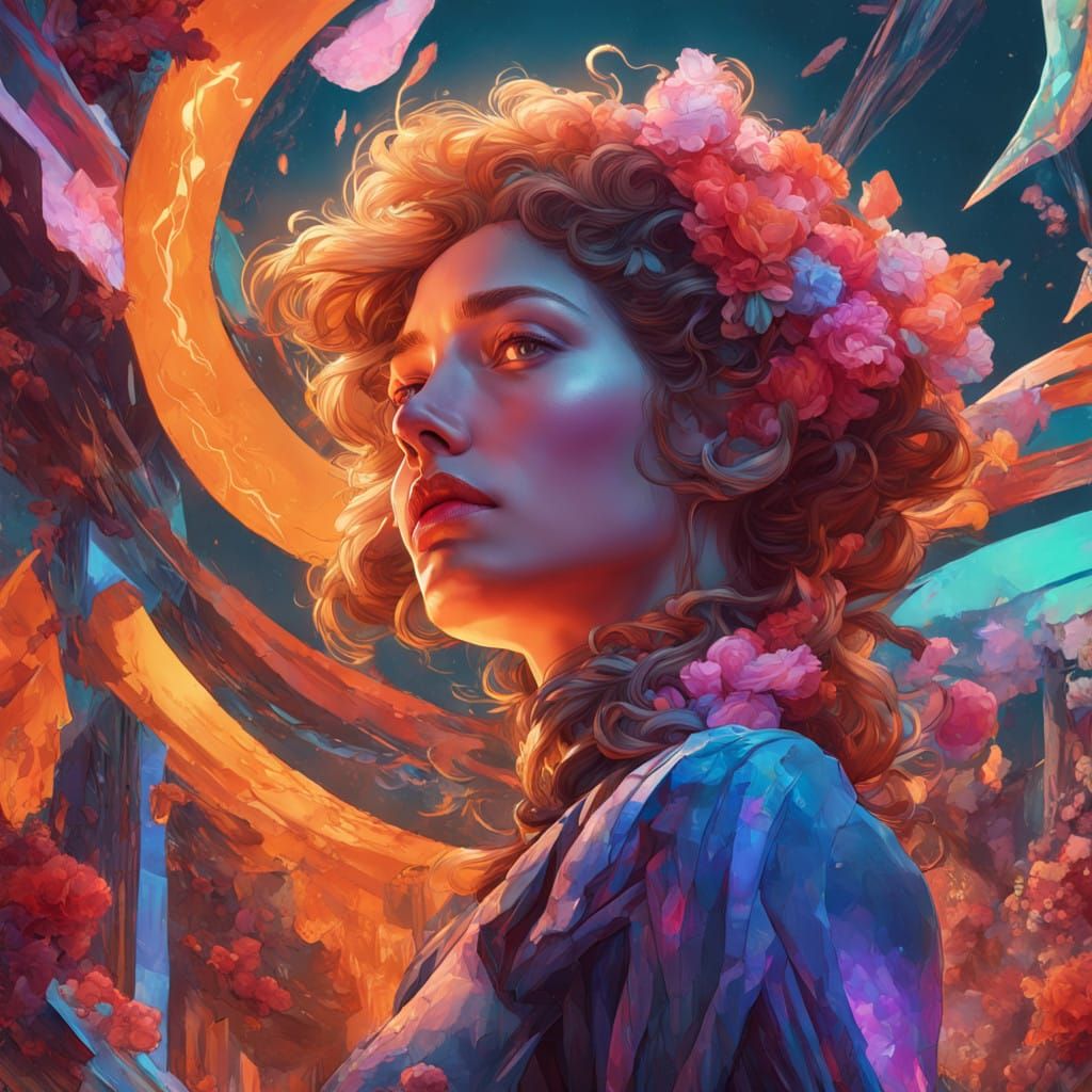 Realistic Concept Art Portrait with Dynamic Lighting and Int...