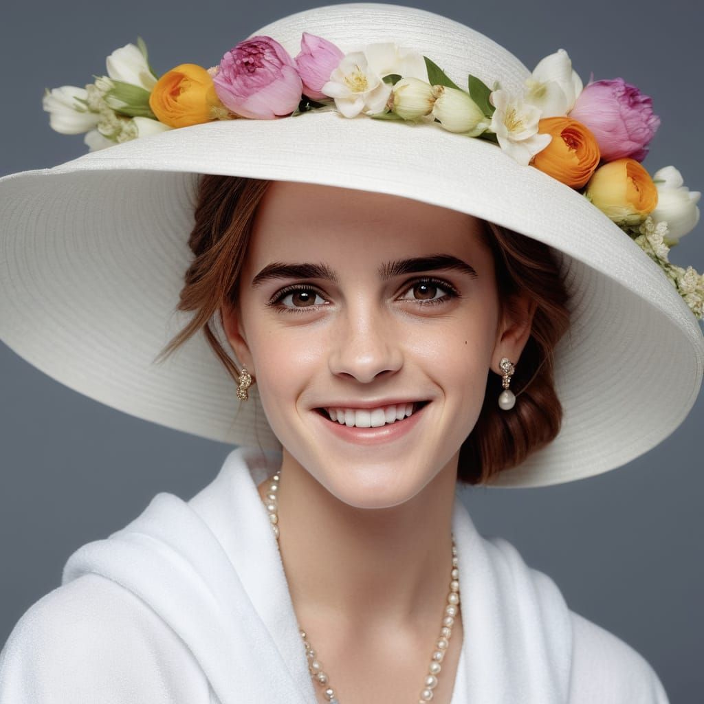 Elegant Emma Watson Portrait in Soft Focus