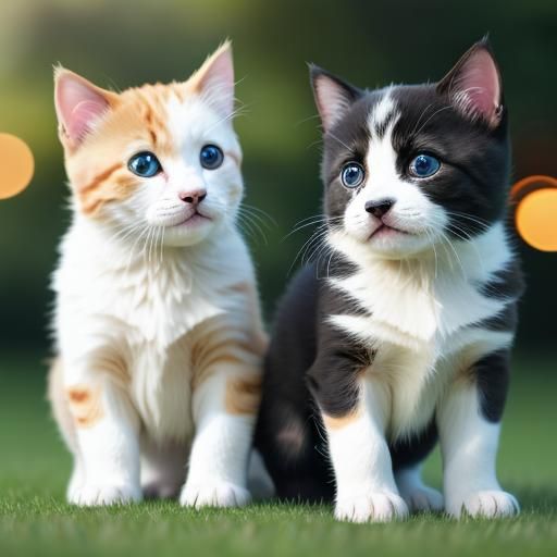 Puppies and Kittens Playing: Professional Photography