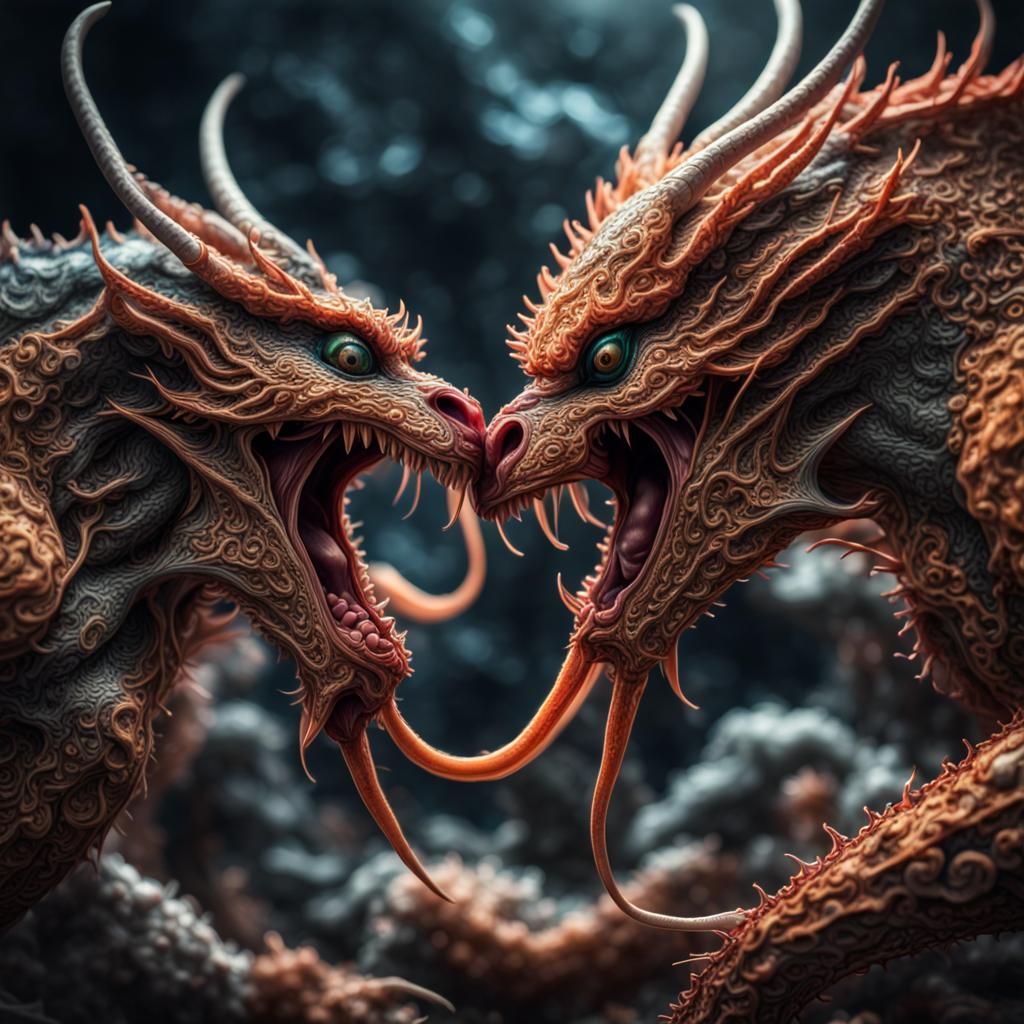 Hyperrealistic Amoeba Battle in Microscopic HDR