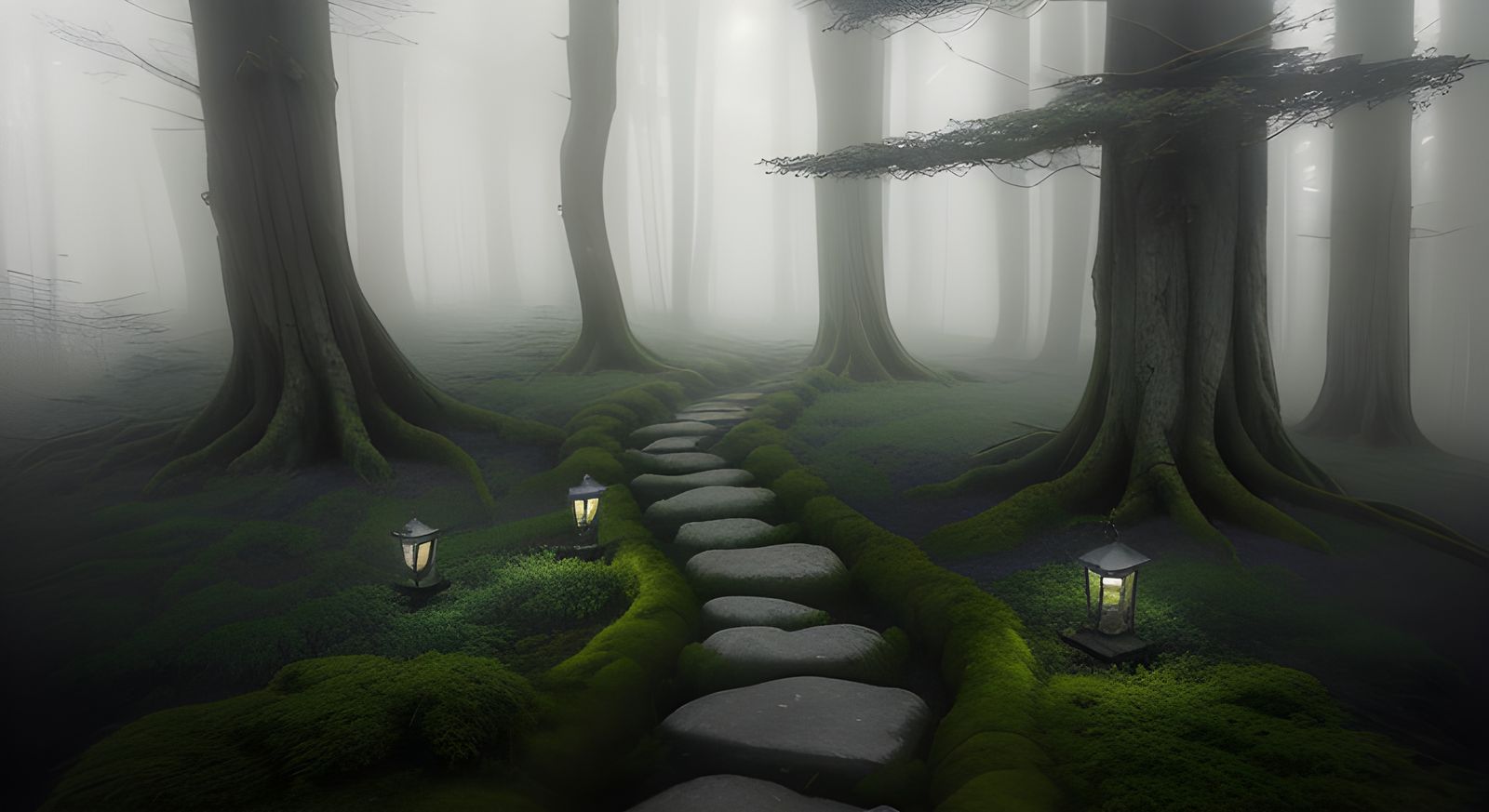 Surreal Fantasy Landscape in Dreamlike Mood