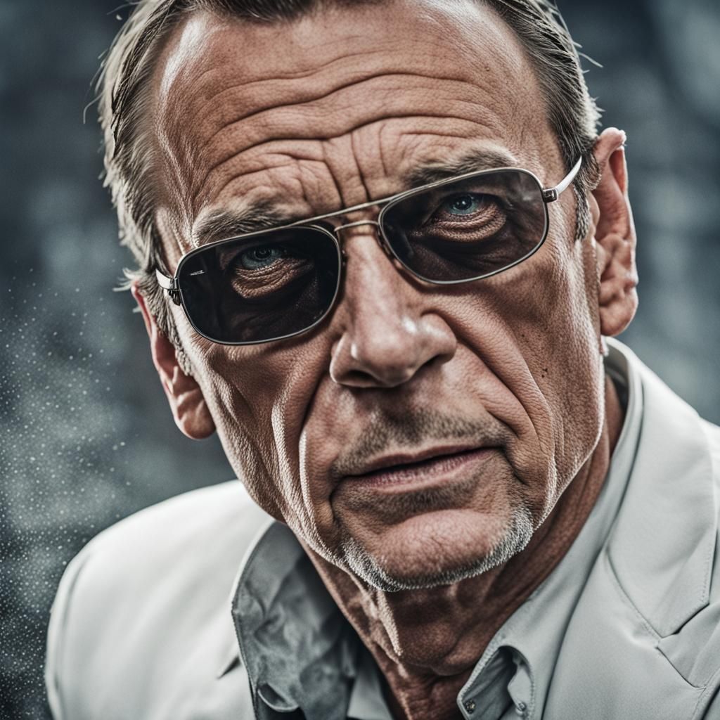 James Bond Villain Portrait in Photographic Style