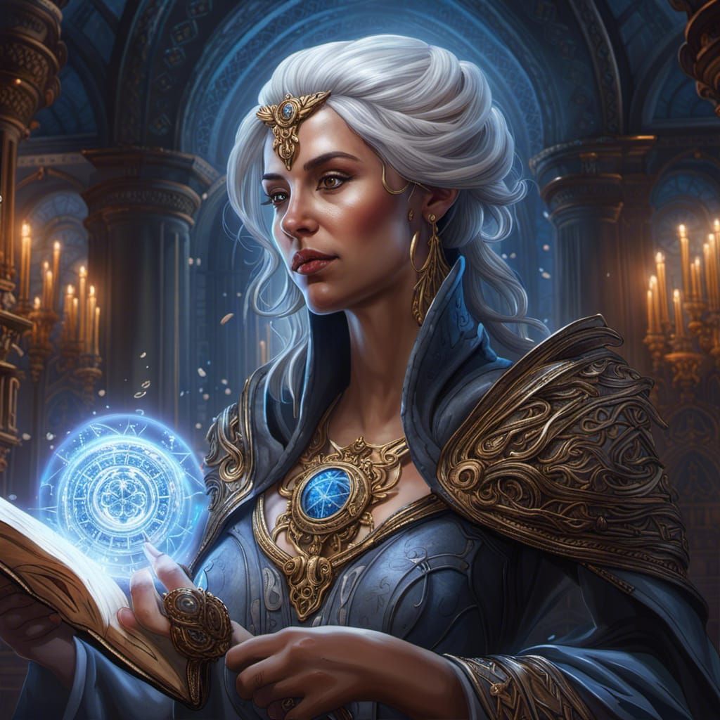 Magical Truthwatcher Lady of the Cosmere in Digital Art