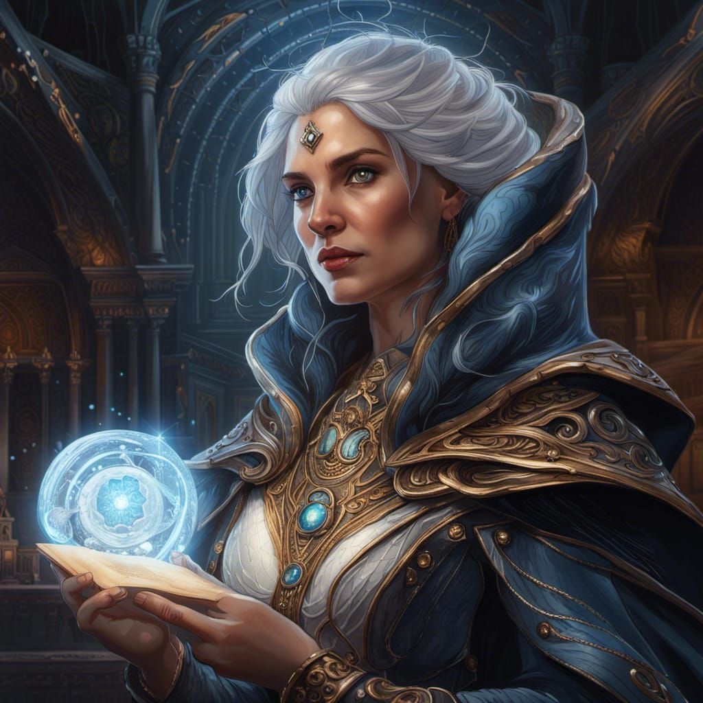 Detailed Magical Lady of the Cosmere in Digital Art