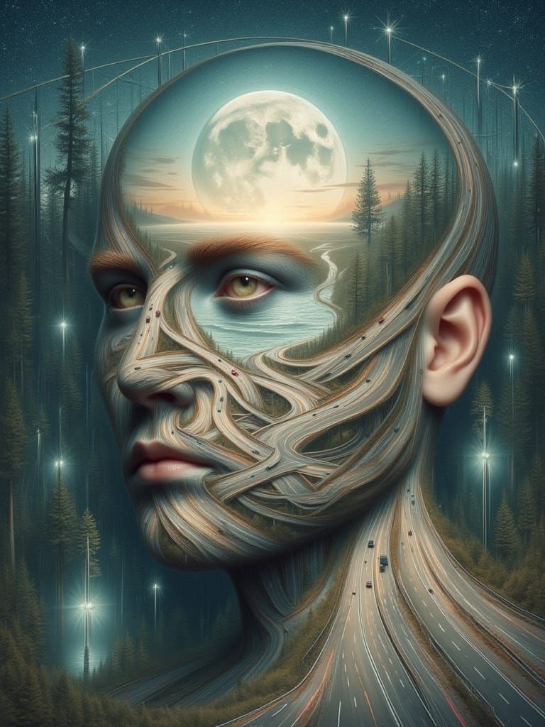 AI Art: Evocative Landscape Inspired by Song Lyrics