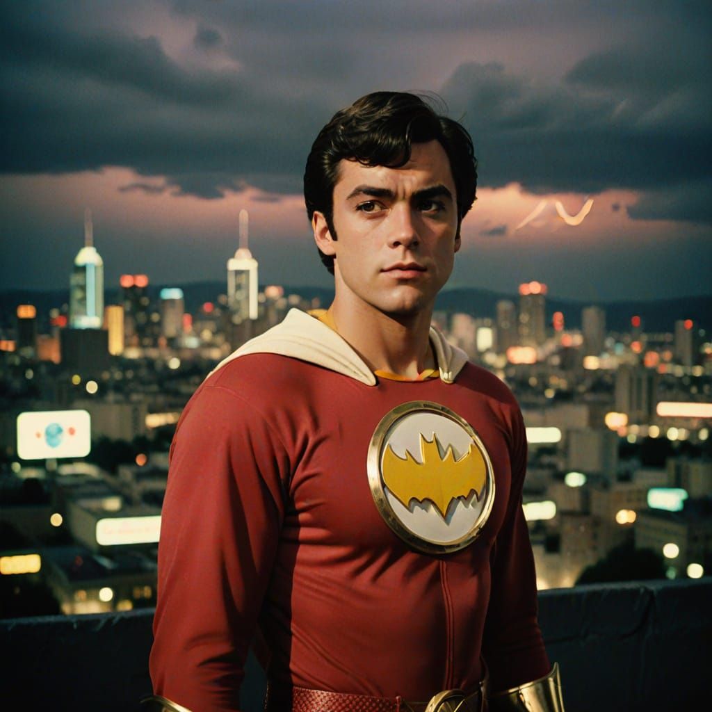 Billy Batson in Retro TV Style