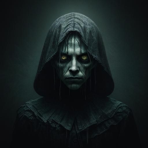 Glitch Art Wraith of Digital Isolation