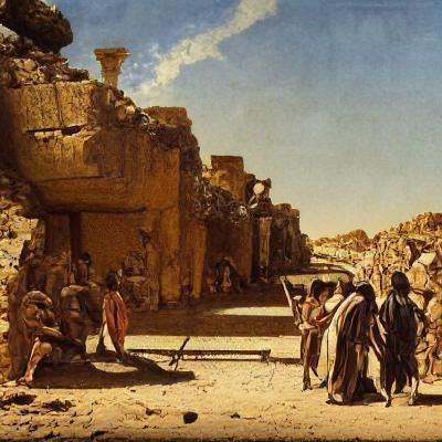 Ugarit: Ancient Crossroads in Art Nouveau Style