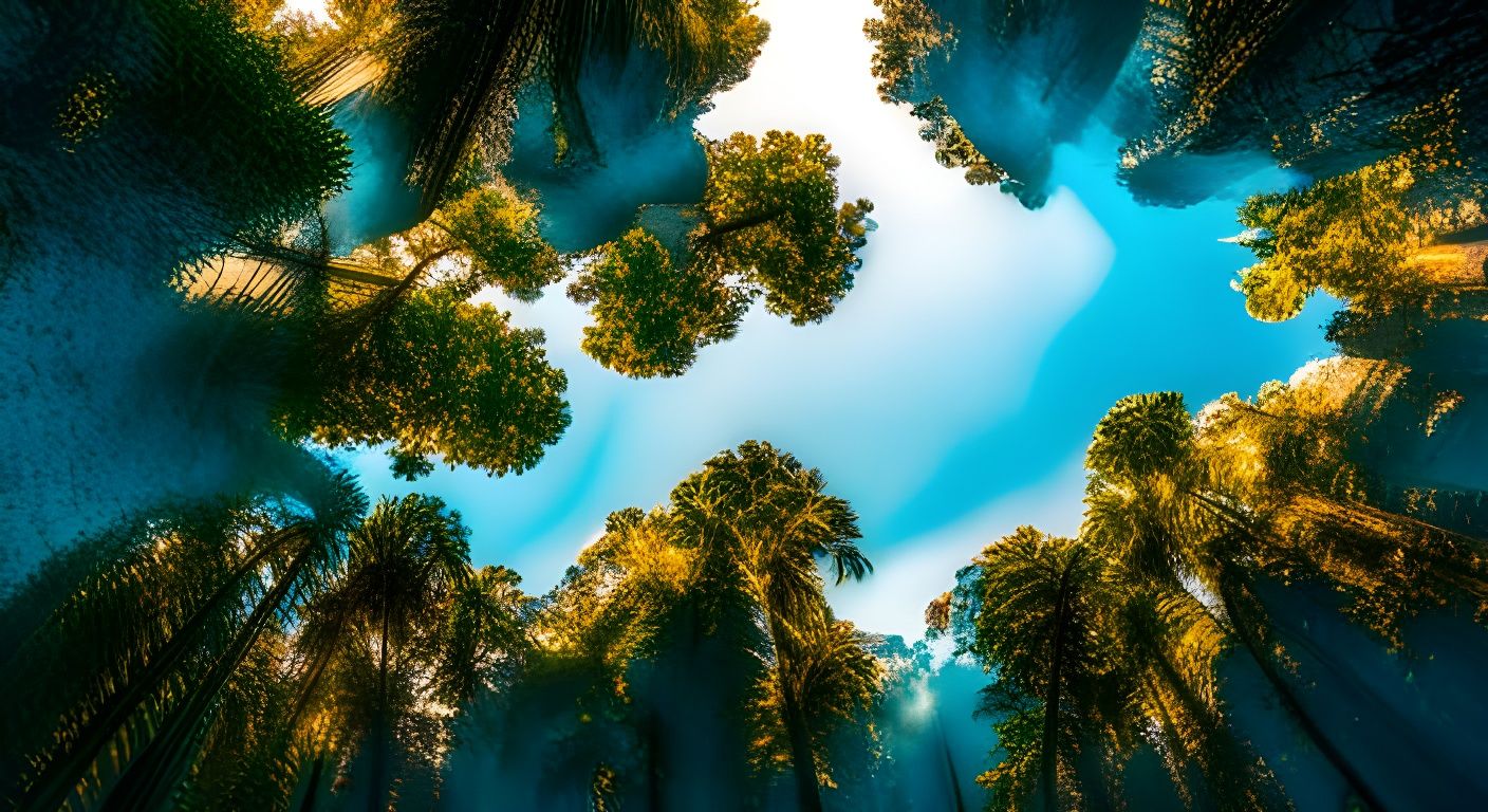 Lush Tropical Forest with Gold Doubloons