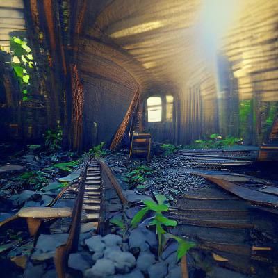 Eerie Abandoned Railroad in Unreal Engine