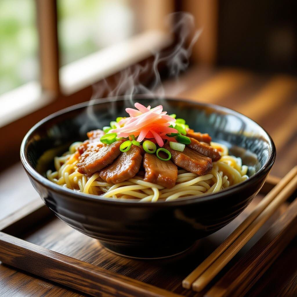 Authentic Okinawan Soba Noodles with Pork Belly