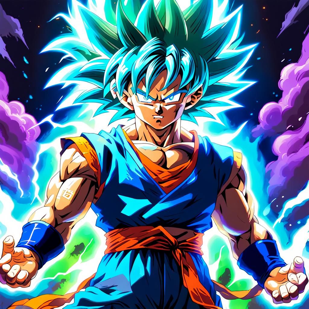 Goku Super Saiyan God: Epic Fantasy Art