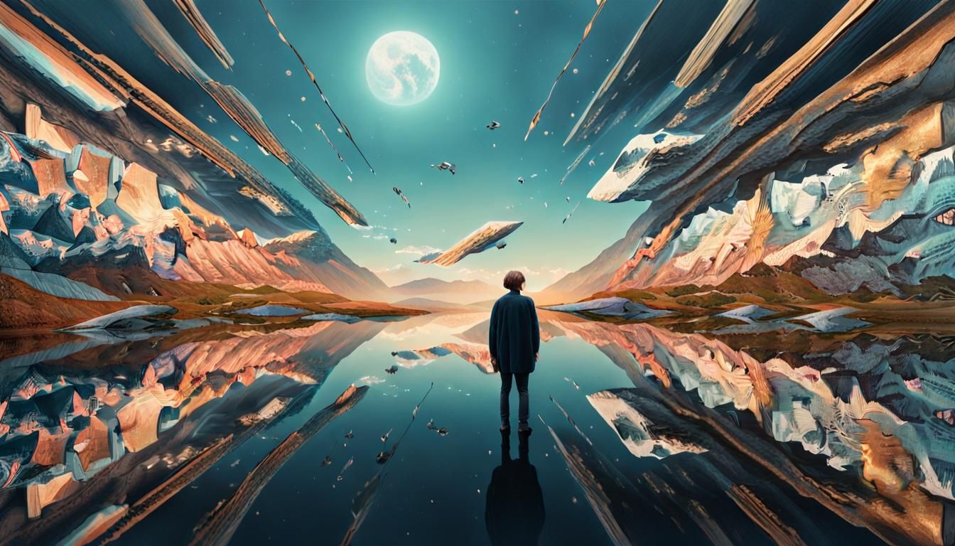 Introspective Figure in 8K Digital Art