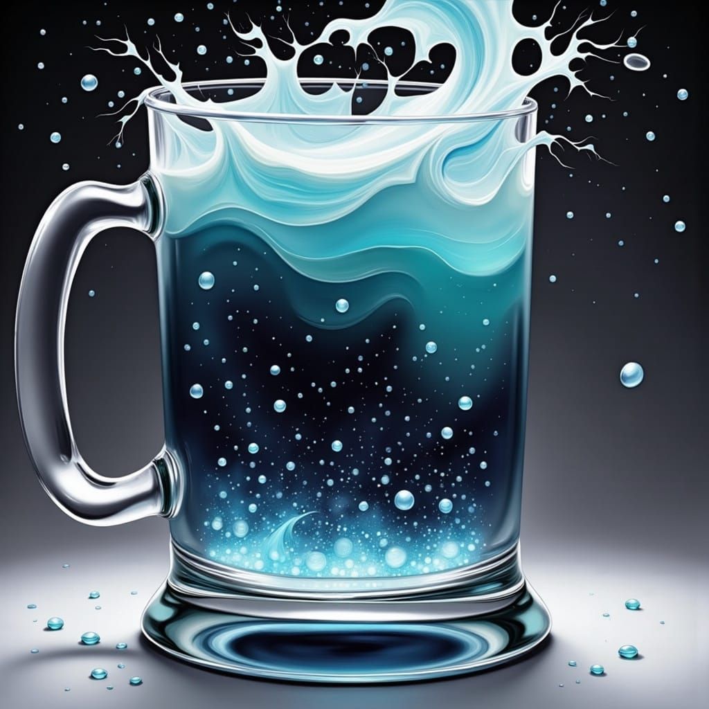 Ominous Drink Swirling into Crystal Tankard