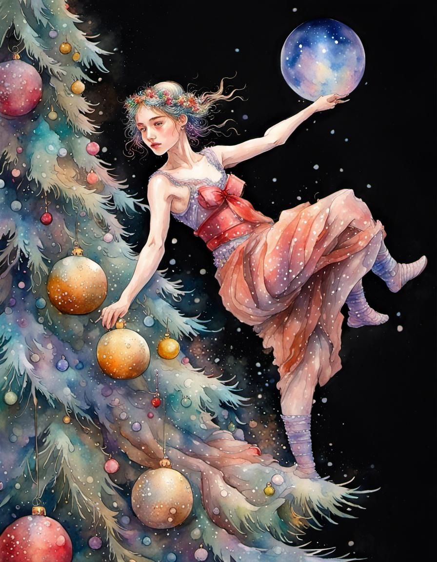 by the Christmas Tree