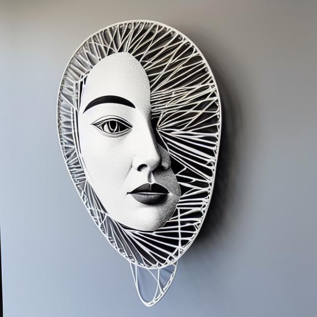 Continuous Line Portrait in Calder and Foust Style