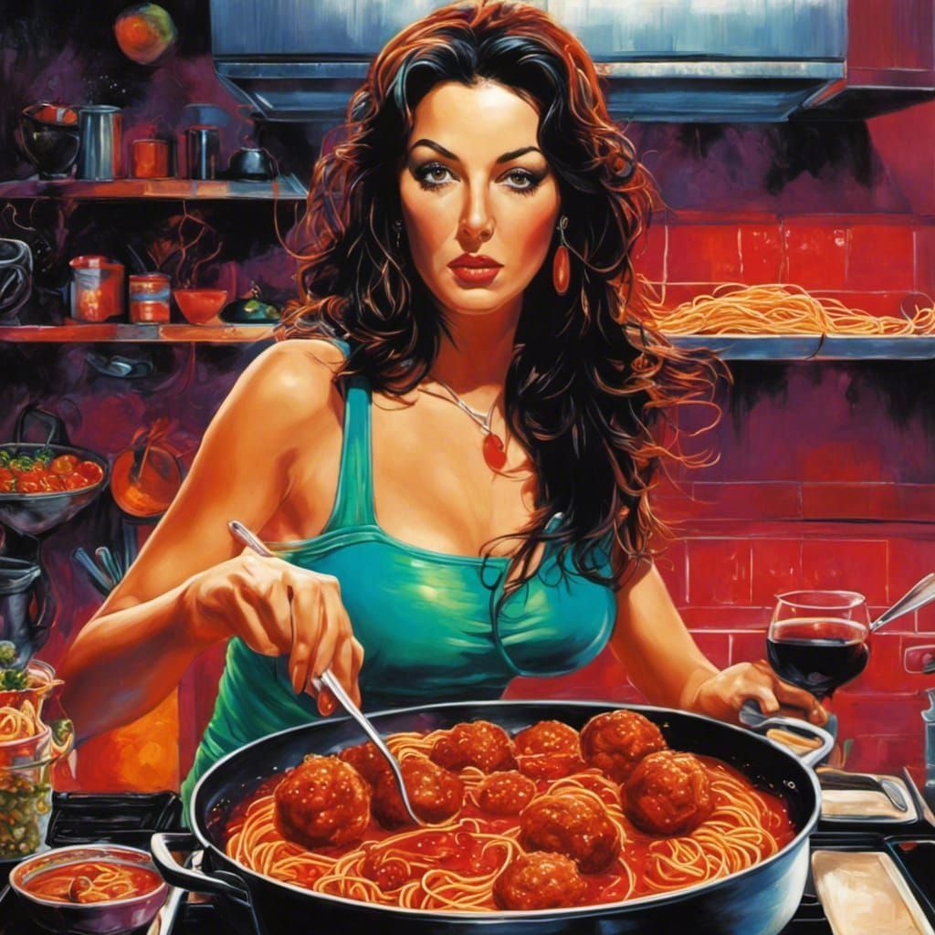 Monica Bellucci at home... 🎦🎞️