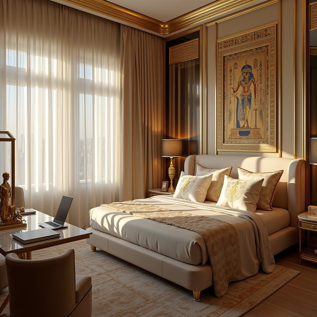 Egyptian Noble's Luxurious Cairo Bedroom