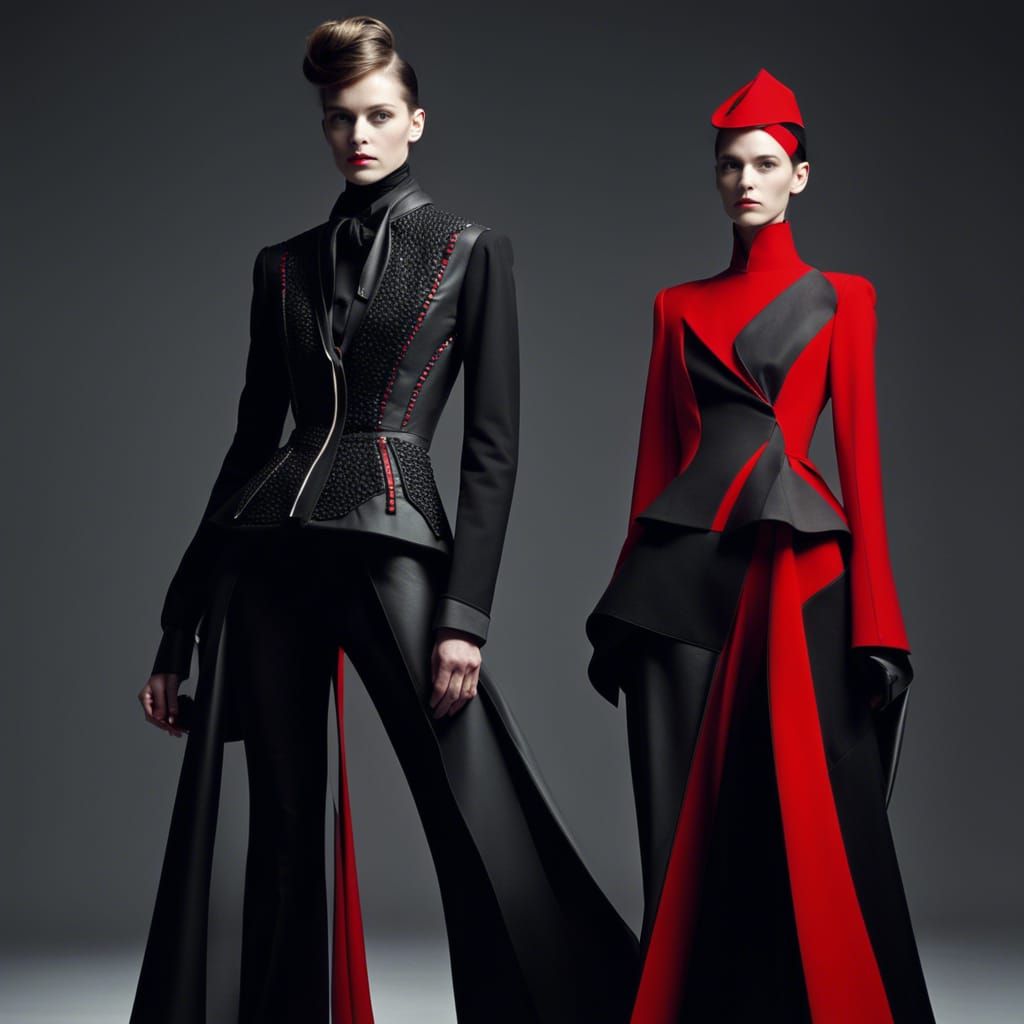 Avant-Garde Surrealist Pop Fashion in Runway Style