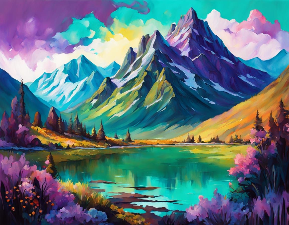 Surreal Gouache Masterpiece Depicts Breathtaking Turquoise L...