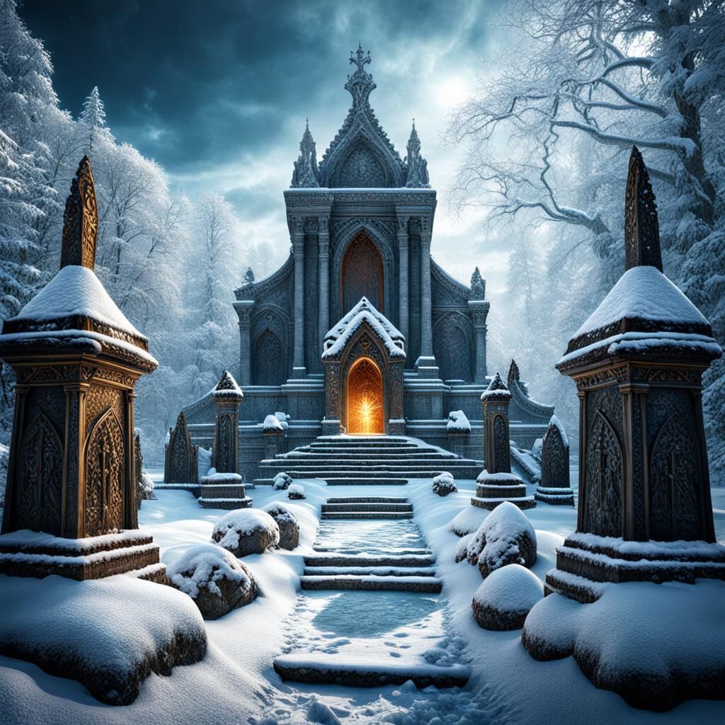 Snowy Graveyard
