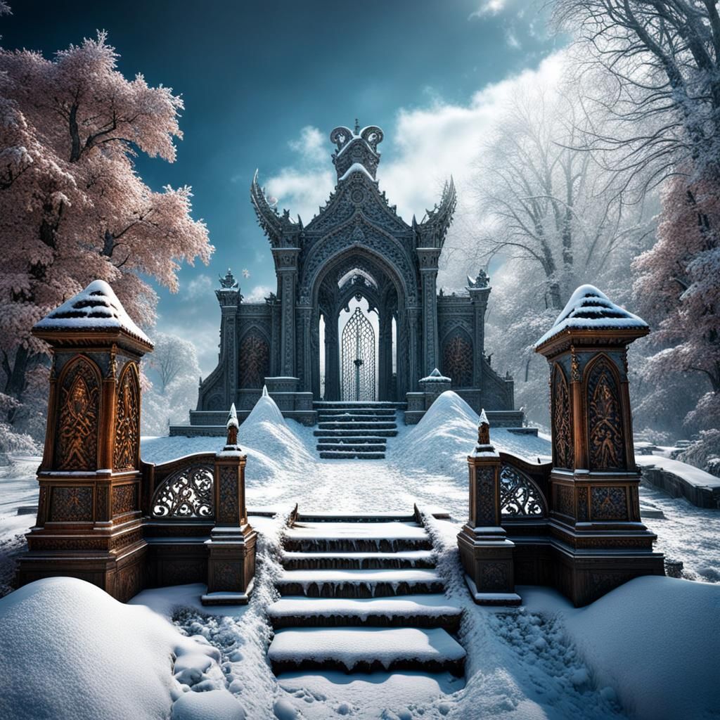 Snowy Graveyard