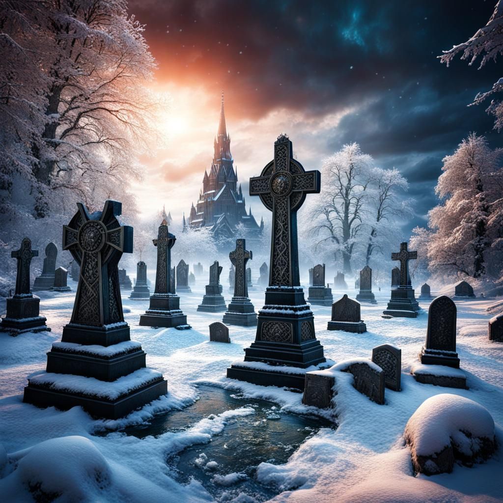 Snowy Graveyard
