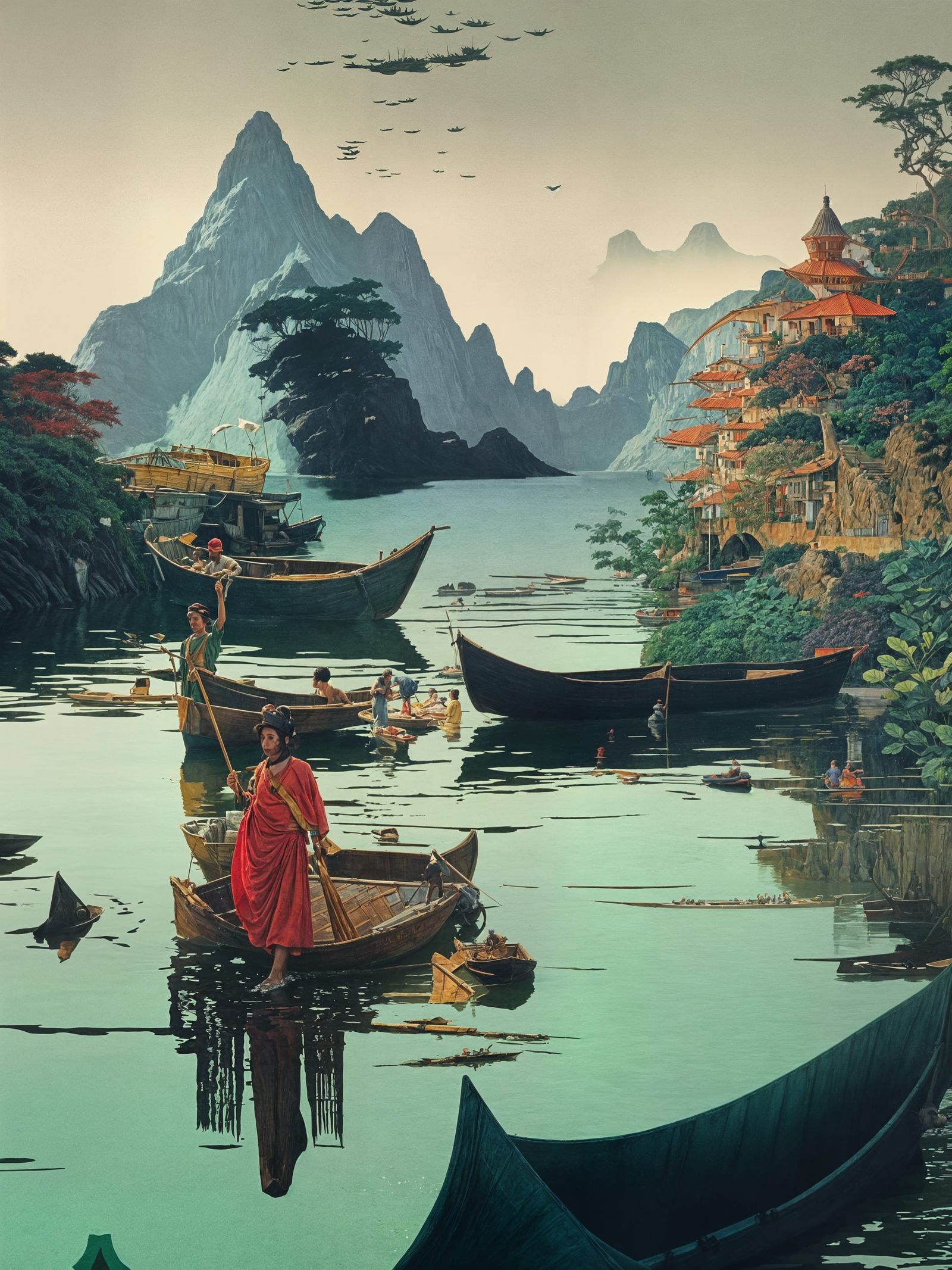 Tide is Out water is Shallow: Bringing the Boats Home