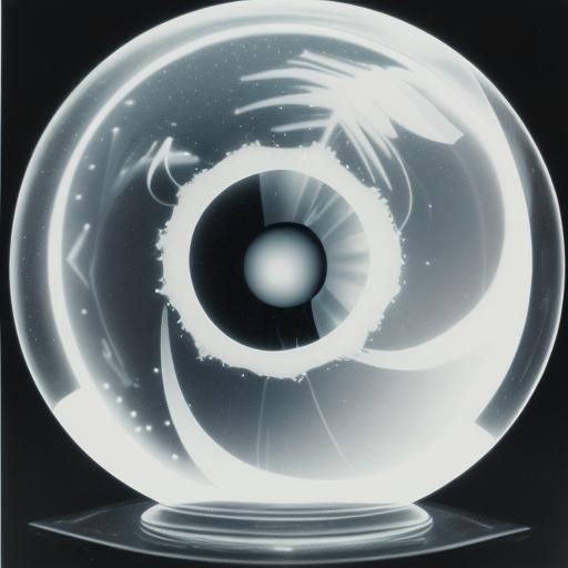 Glass Snow globe Photogram by Man Ray