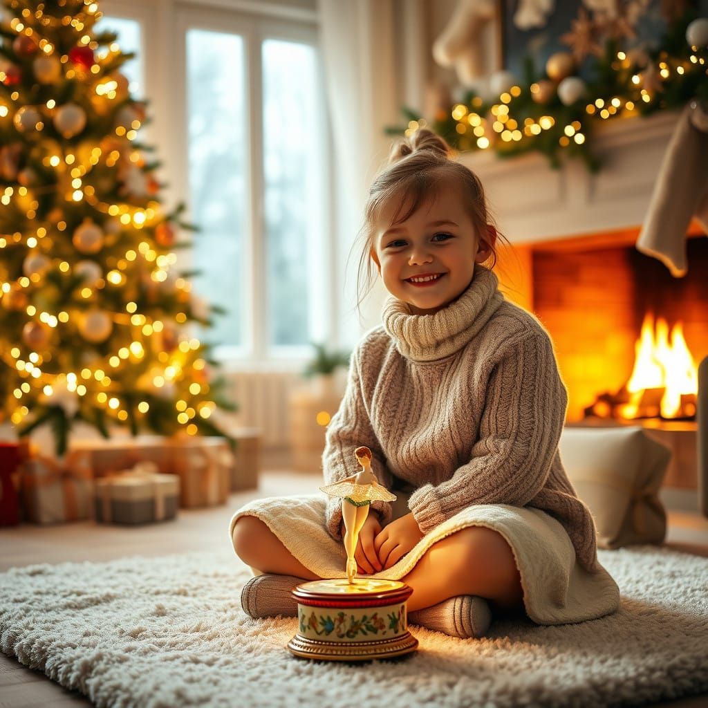 Winter Wonderland Ballerina in Festive Film Style