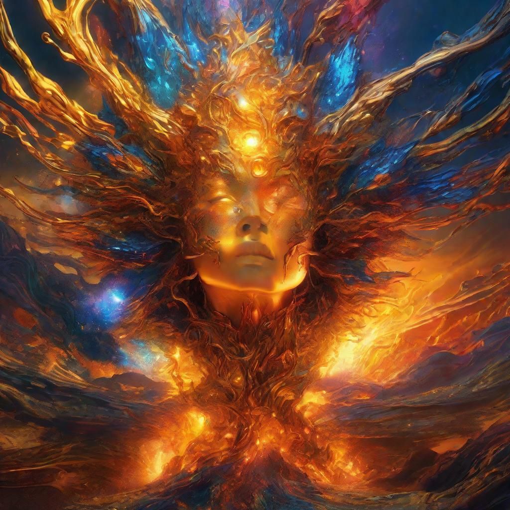 Vibrant Surreal Elemental Concept Art in 8K