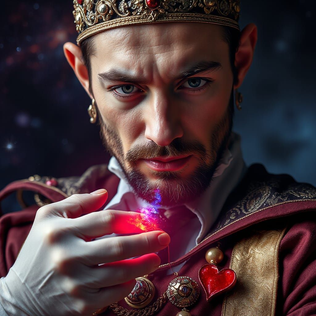 King of Hearts Surgeon Healing Cosmic Nebula