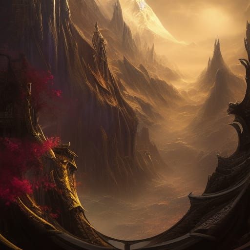 Gratitude Art: Detailed Fantasy Painting for Followers