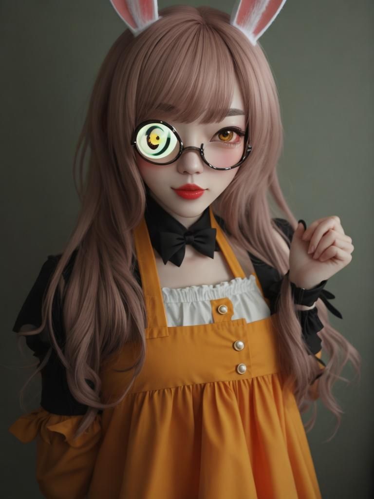 Cute Bunnygirl Digital Art