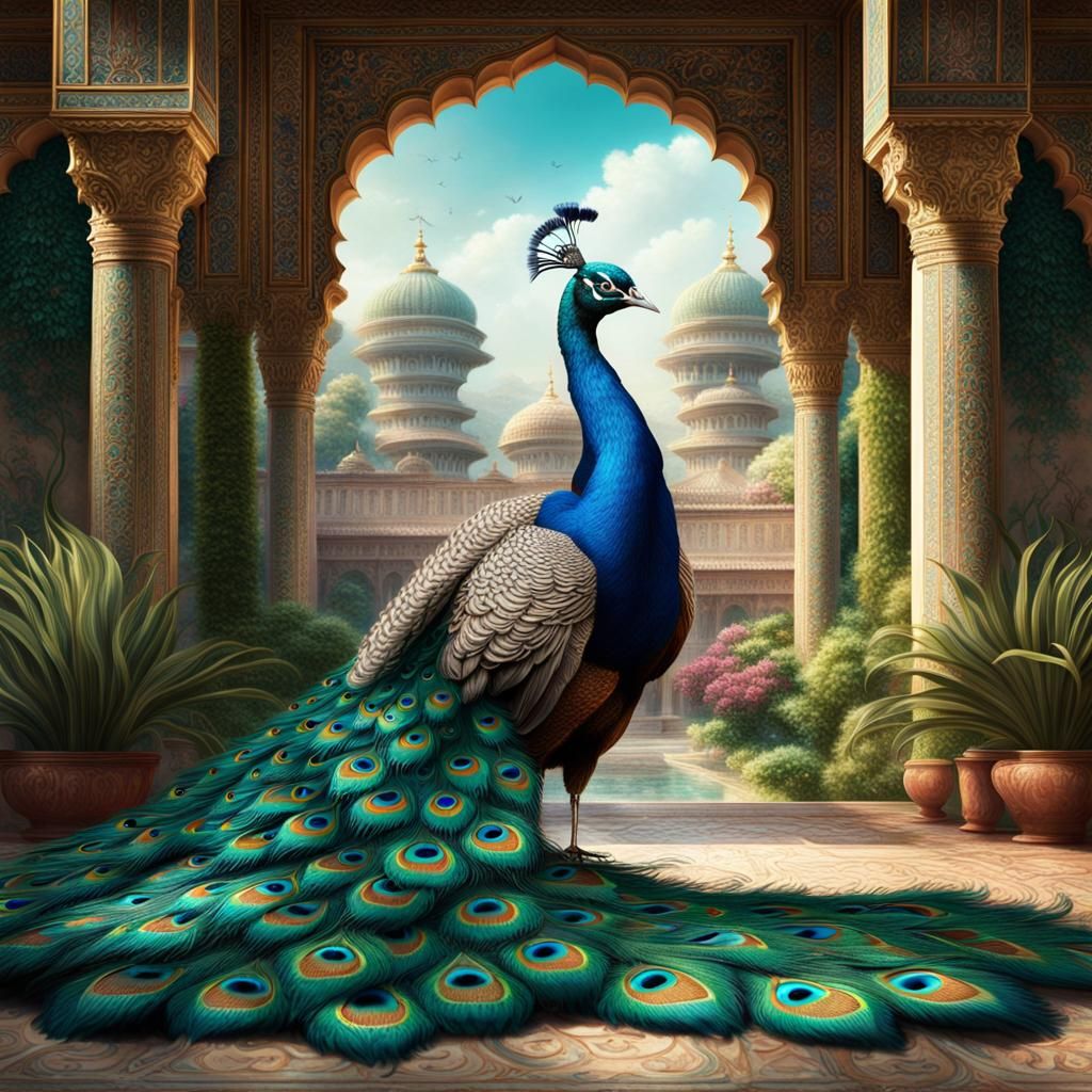 Beautiful Peacock in Rural Pakistan (series)
