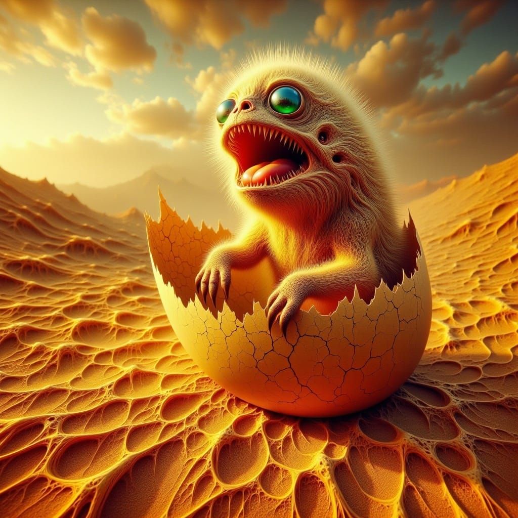 Sand Elemental Dissolving into Swirl of Sand