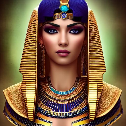 Beautiful Egyptian Princess in Detailed Matte Painting