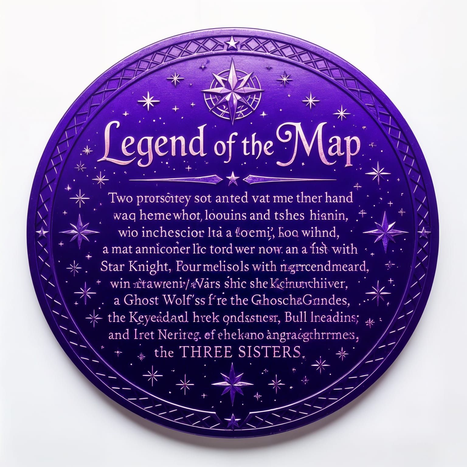 Legend of the Map Cosmic Plaque