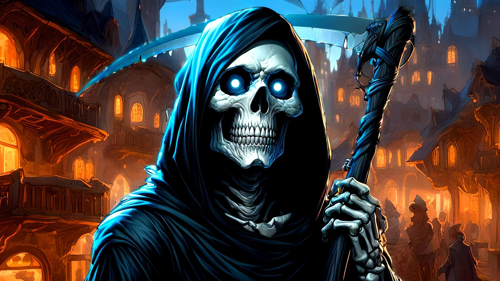 DISCWORLD CHARACTERS - Death - Here to reap.
