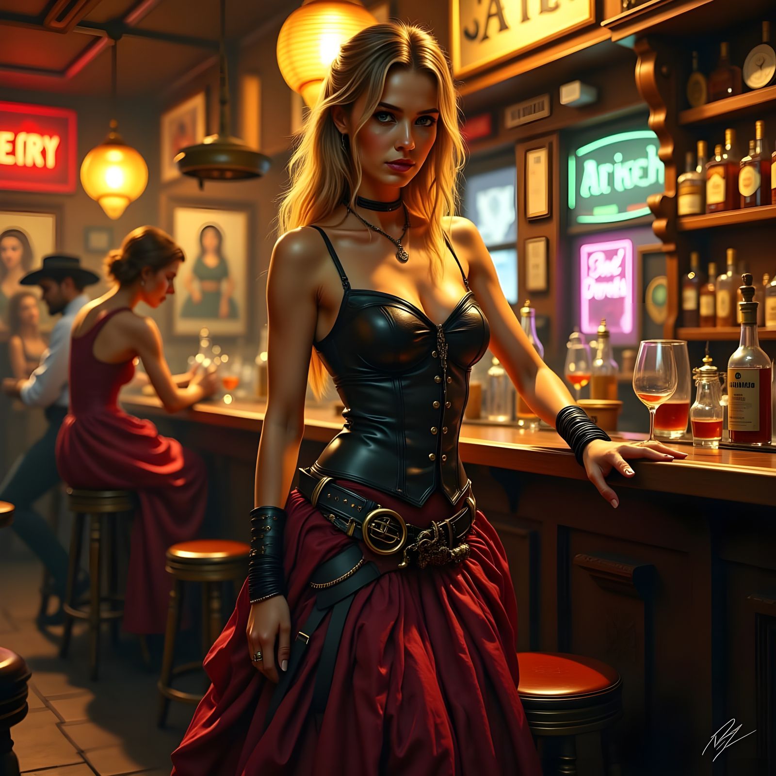 A Saloon Girl in the Wild West