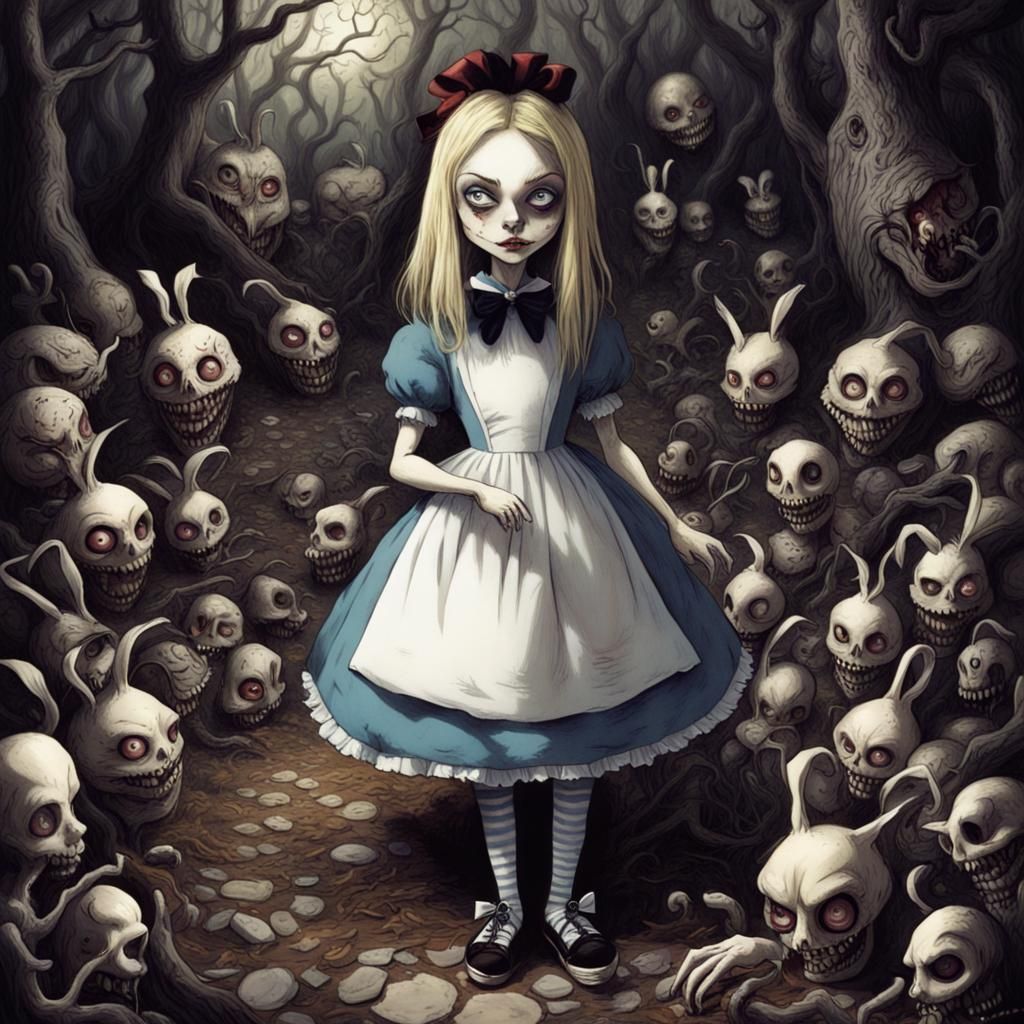 Creepy Alice in Wonderland: A Sinister Vision