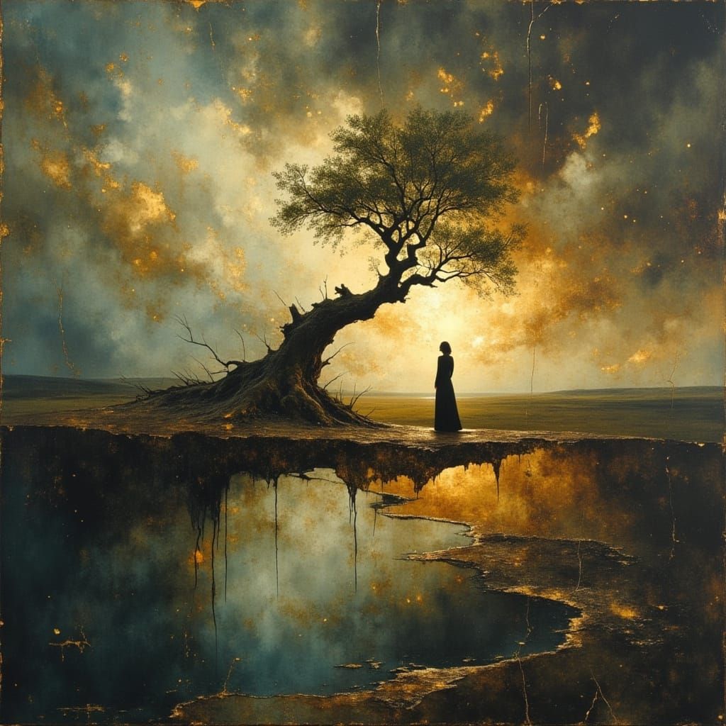 Surreal Bodyscape with Marionette and Divine Oil Elements