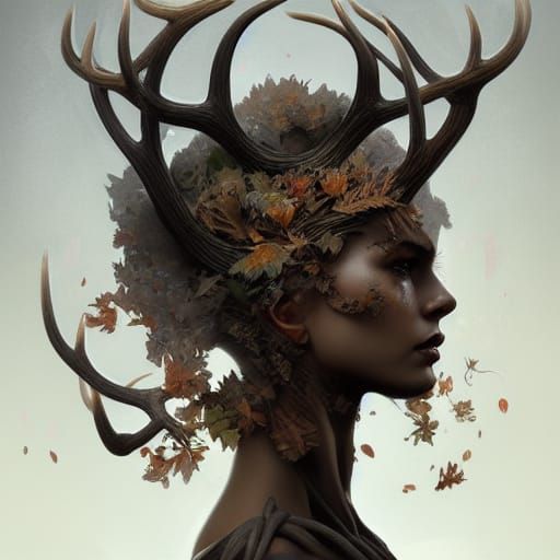 Earth Elemental Portrait in Hyperdetailed Style