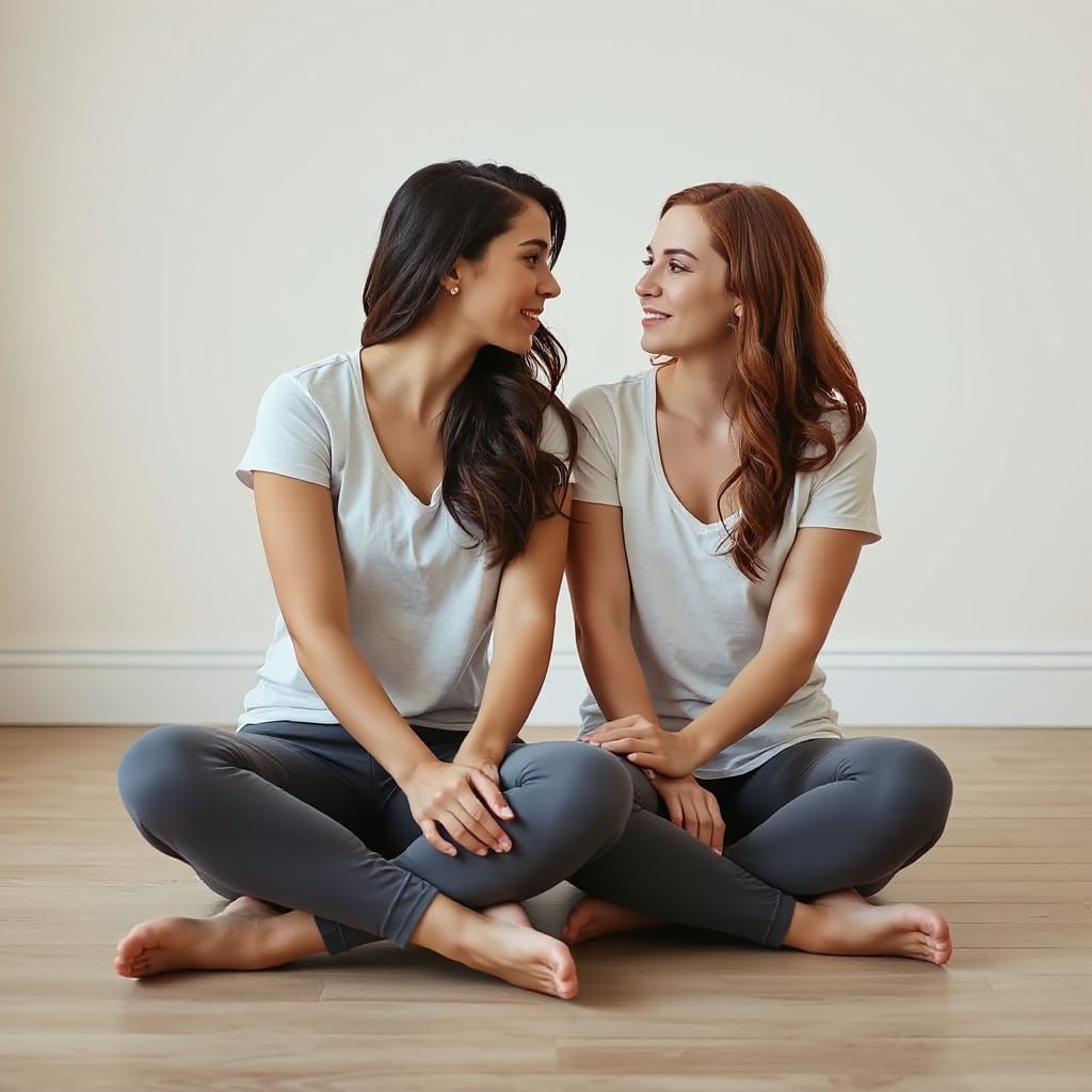 Women Sharing a Whisper in a Cozy, Intimate Moment
