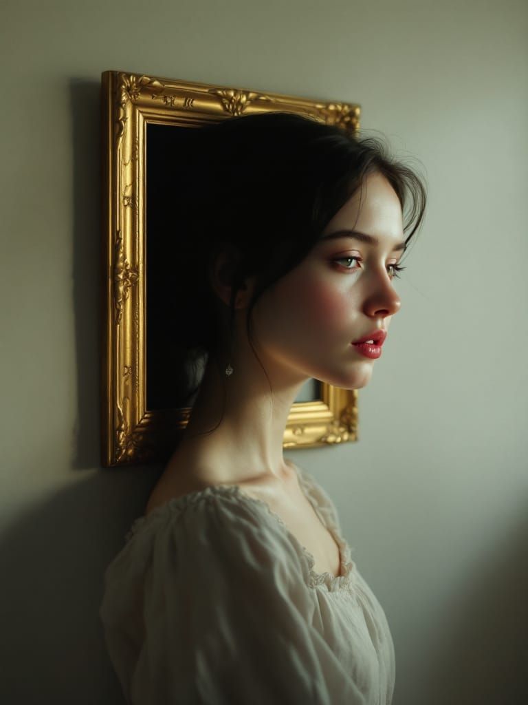 Animated Rembrandt Portrait Engages Child, Hyperrealism