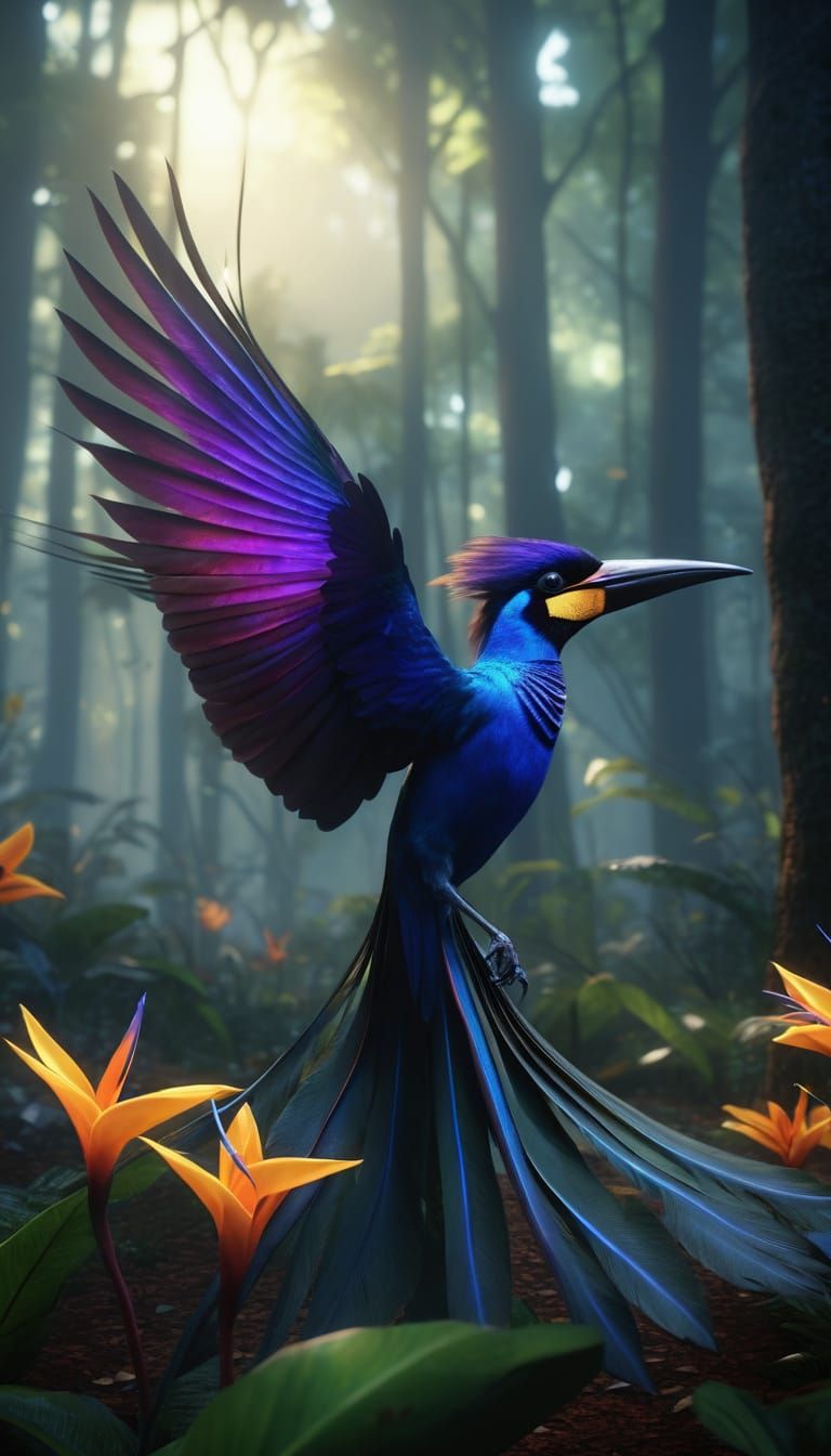 Wilson's Bird-of-Paradise Courtship Dance