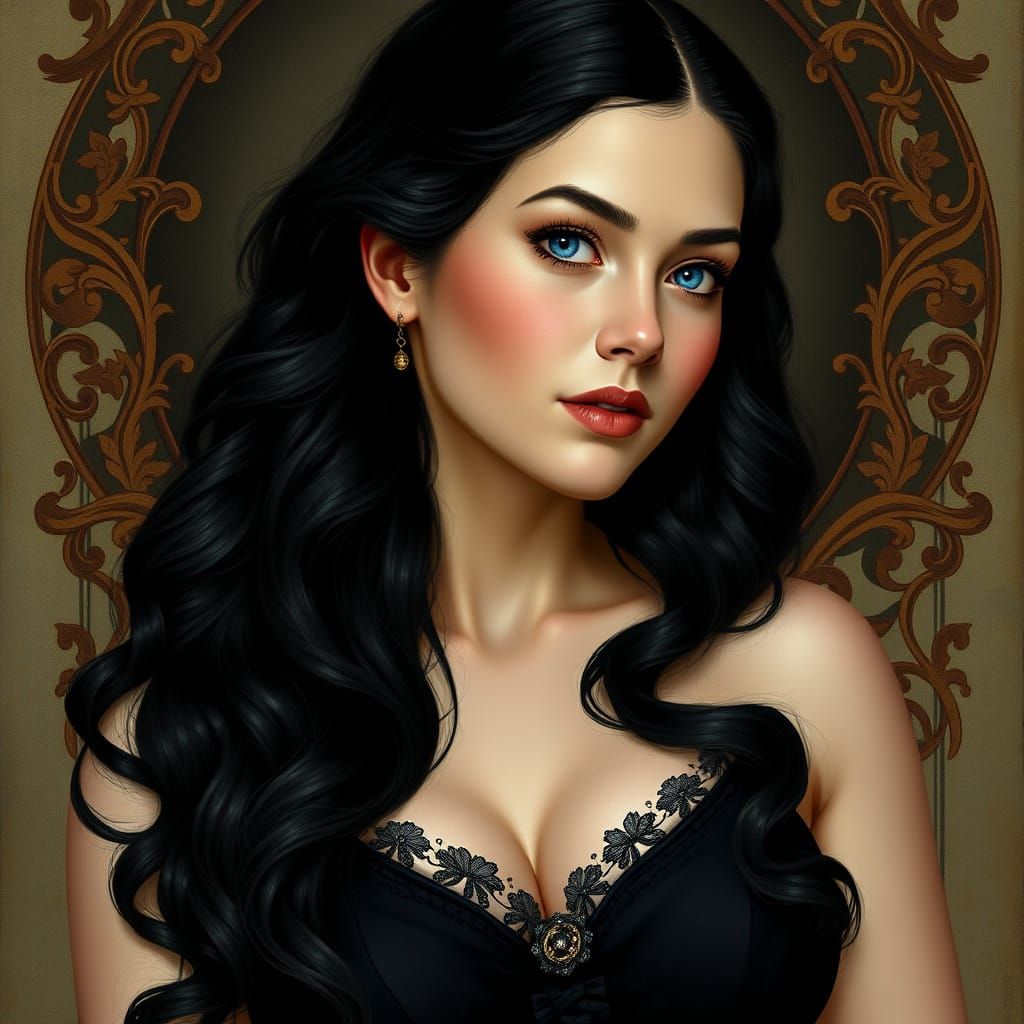 Ethereal Beauty in Victorian Splendor