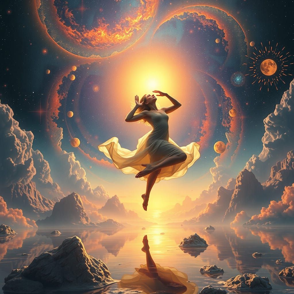 Surreal Quantum Entity Embodies Infinite Possibilities in Et...