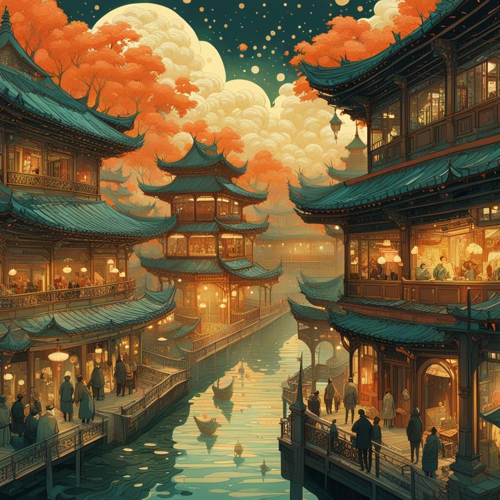 Epic Maximalist Digital Matte Painting